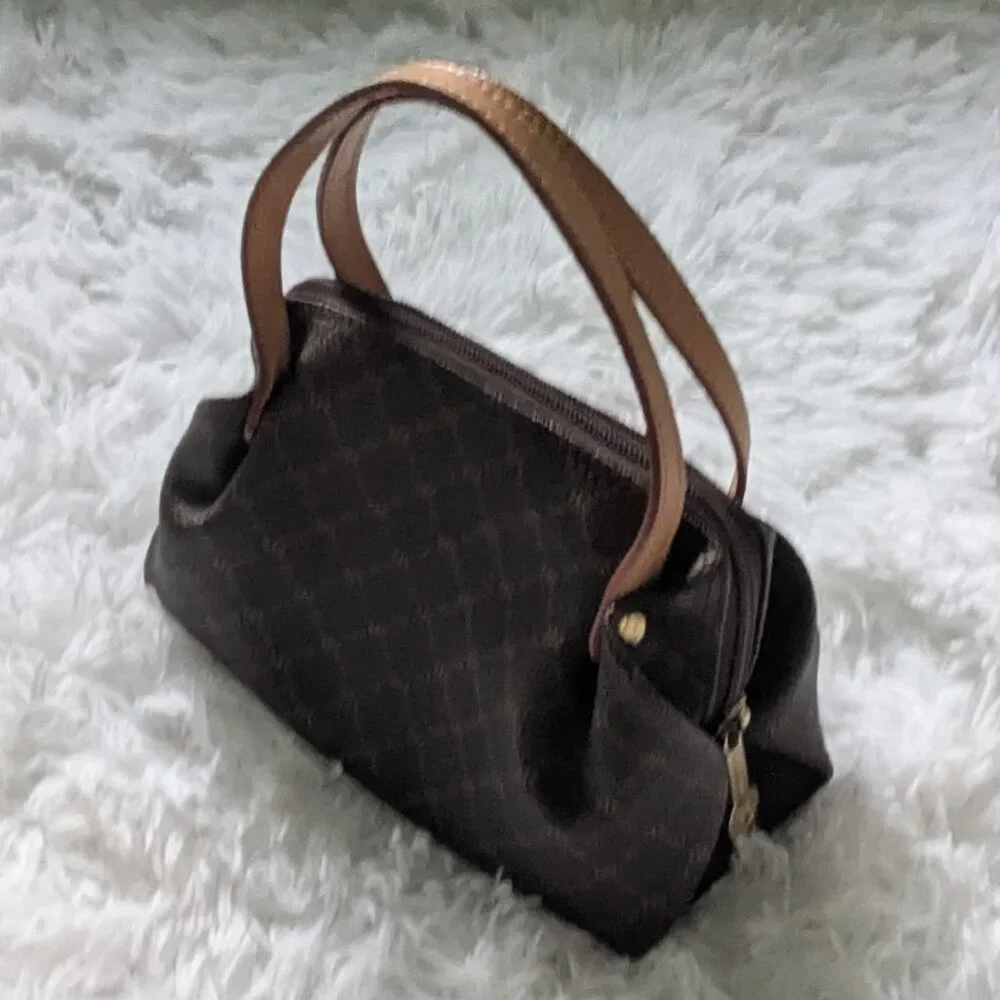 The Baby Evening Bag Brown Leather Rioni Zip Mini Handbag - Picture 3 of 3